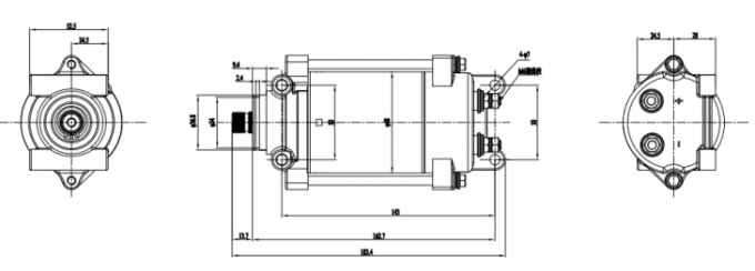 Мотор 12VDC 24VDC 130VDC 162VDC сильный взбираясь до 10000 Rpm 0